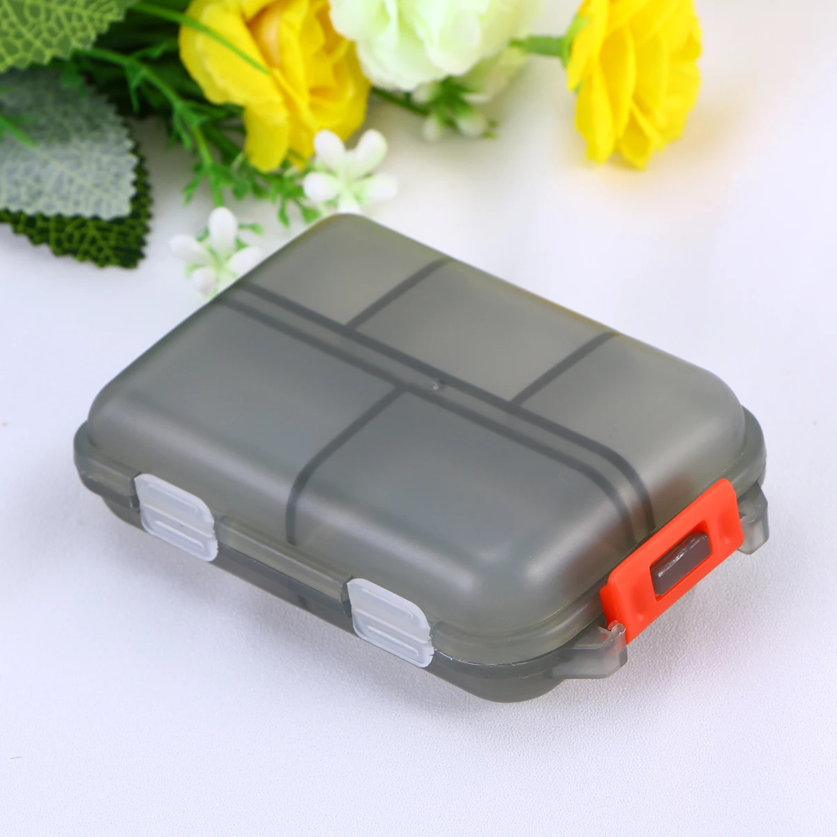 Наружная походная коробка для таблеток переносная с 10 отделениями двухслойная