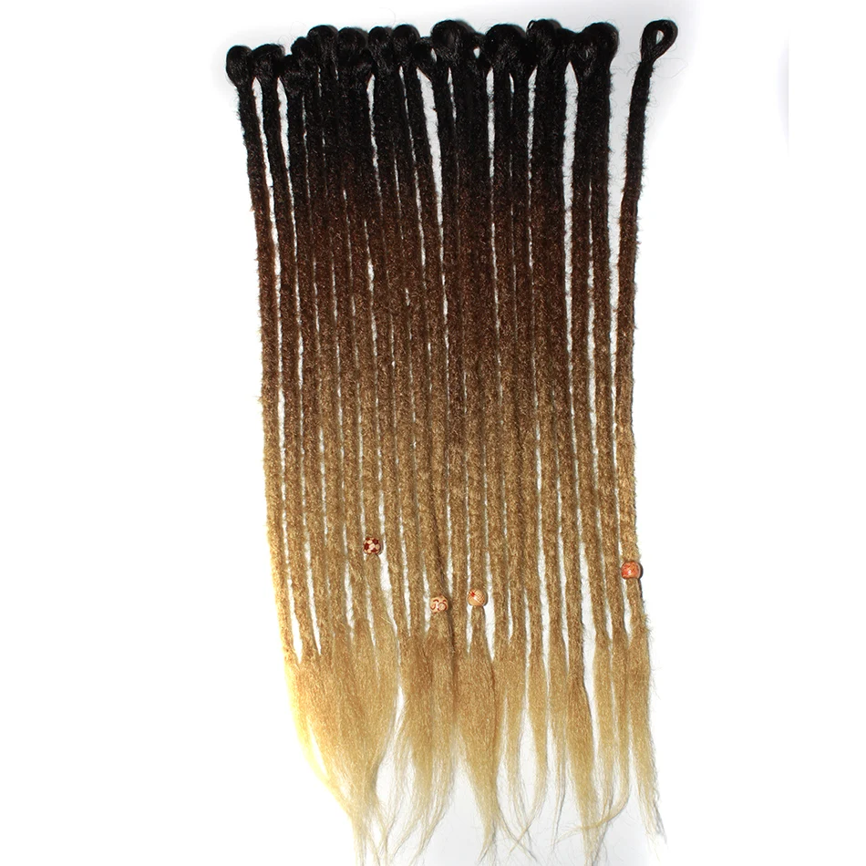 

Qp Hair 10strands dreadlocks Synthetic Hair Hand Made Crochet Braids 1 Packs Ombre Braiding Hair Extension