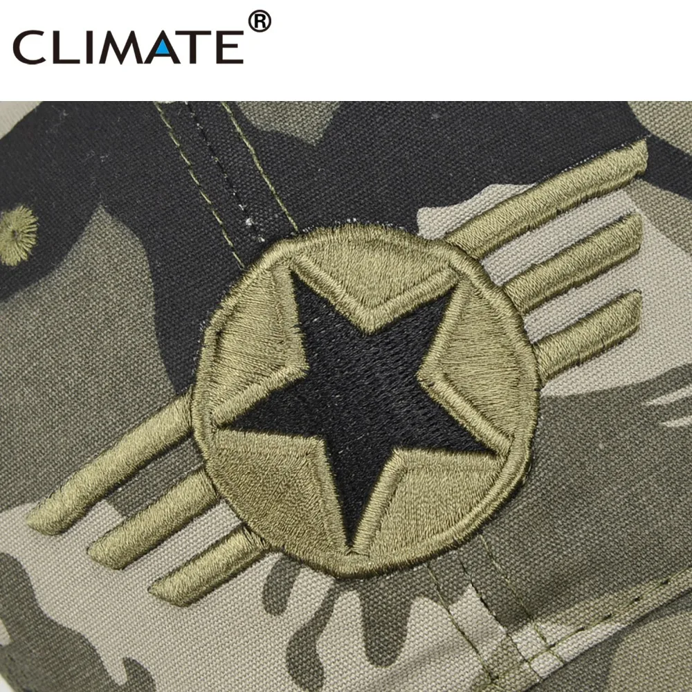 Климат Для Мужчин Армия Кепки военная авиация s Camouflag шляпа мужчин Star