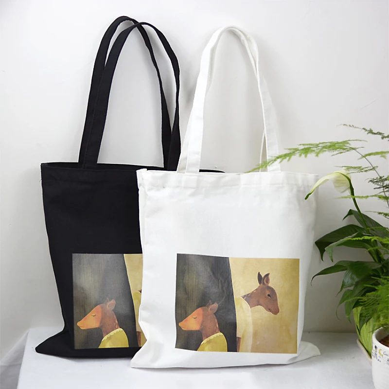 Youda печать изображений из мультфильма Классическая Холщовая Сумка женская