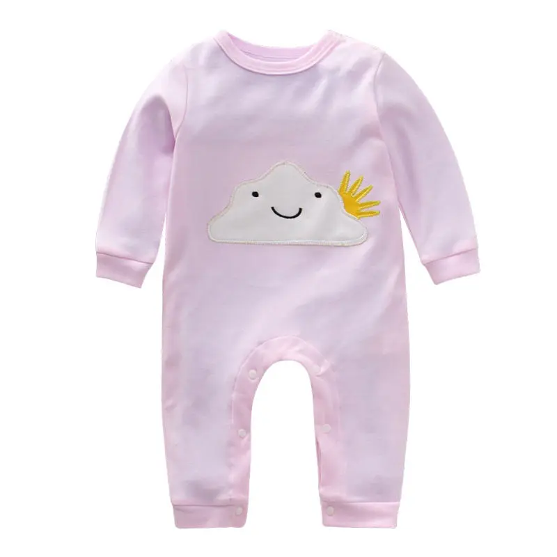 Одежда для новорожденных девочек с длинным рукавом Детский комбинезон рисунком