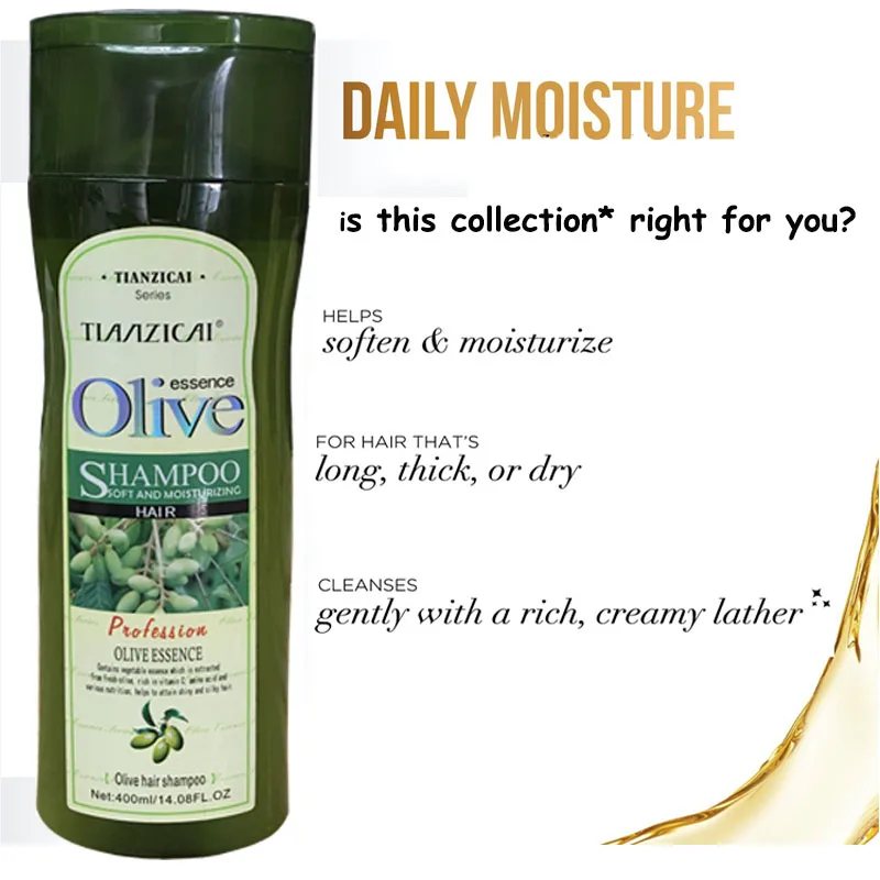 

Шампунь для ухода за волосами оливковое масло и восстановление мощных повреждений увлажняющий Гладкий Уход за волосами 400 мл бесплатная до...