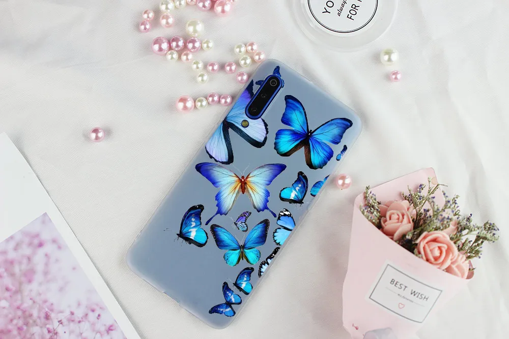 Чехол для телефона MLLSE Blue Butterfly Xiaomi MI 9 8 A2 Lite SE A1 pocophone 6 6X 5X MAX 3 mi10|Бамперы| |