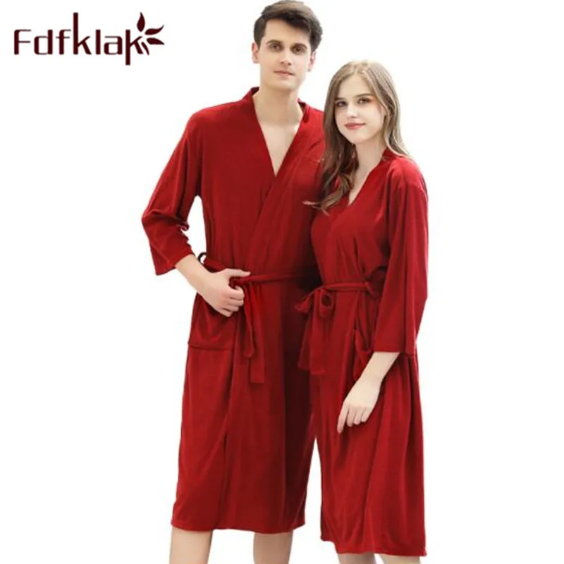 Женский длинный халат белая/красная одежда для сна весна-лето | Женская