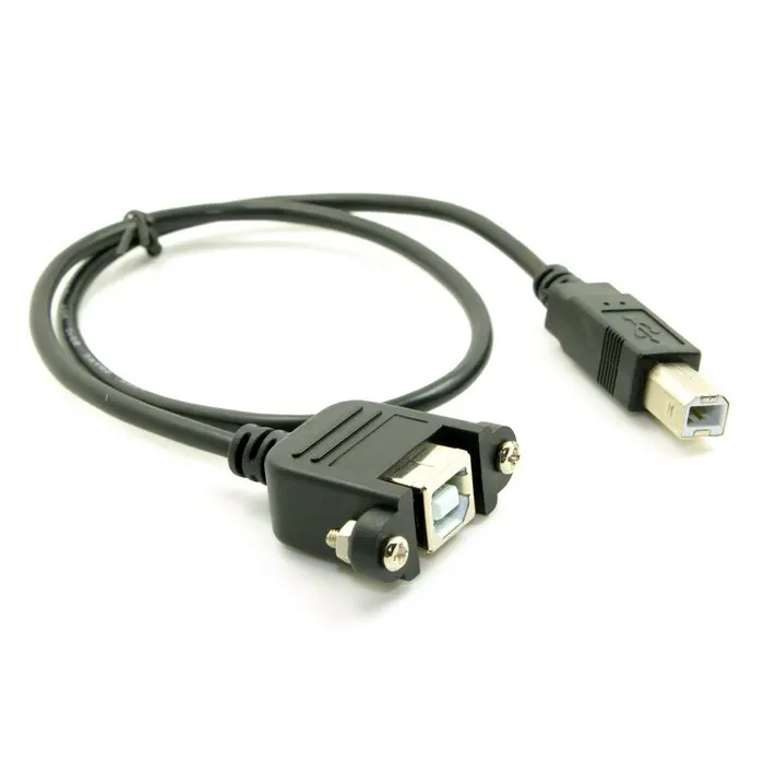 

Кабель-удлинитель для жесткого диска с винтами и креплением на панели, USB 2,0, тип B, штекер-гнездо, 50 см