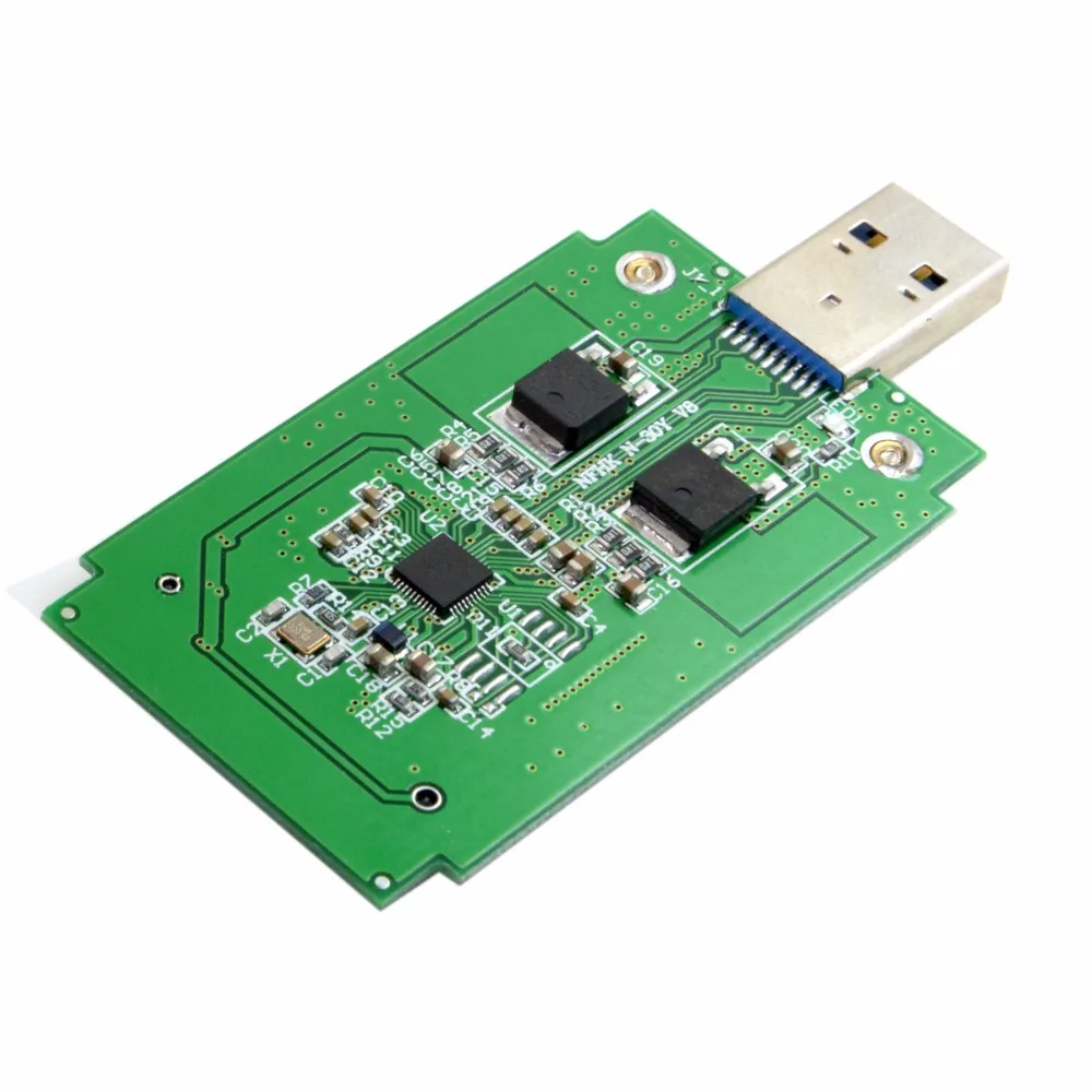 Xiwai Mini PCI E mSATA к USB 3 0 внешний SSD PCBA конвейер адаптер карта с корпусом|Кабели питания|
