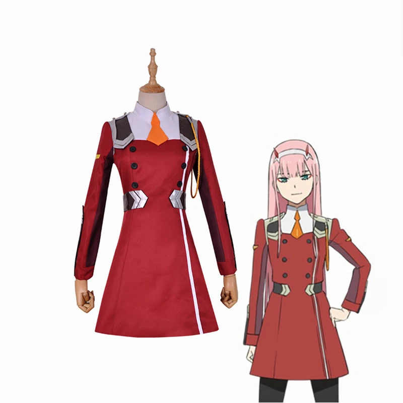 Горячая аниме DARLING 02 Zero Two Косплей Костюм in the FRANXX DFXX женский костюм полный