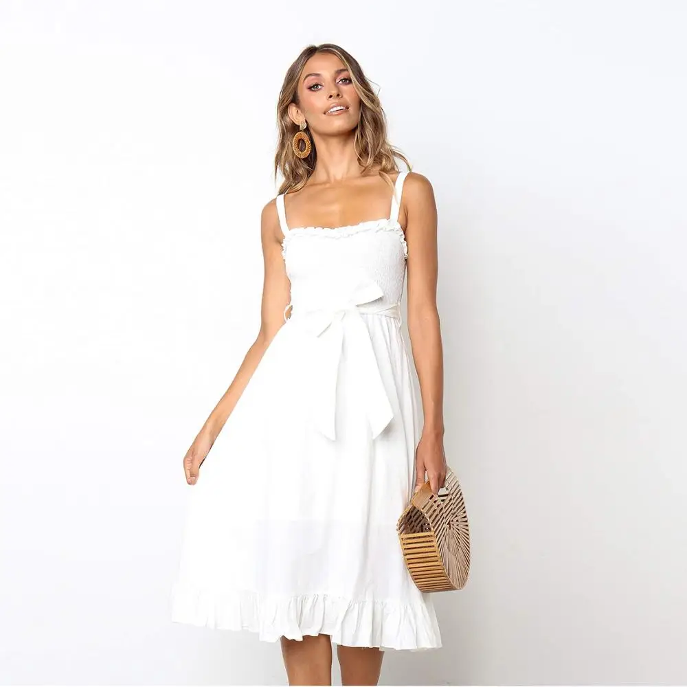 Женское платье с цветочным принтом винтажное пляжное в стиле бохо без рукавов на