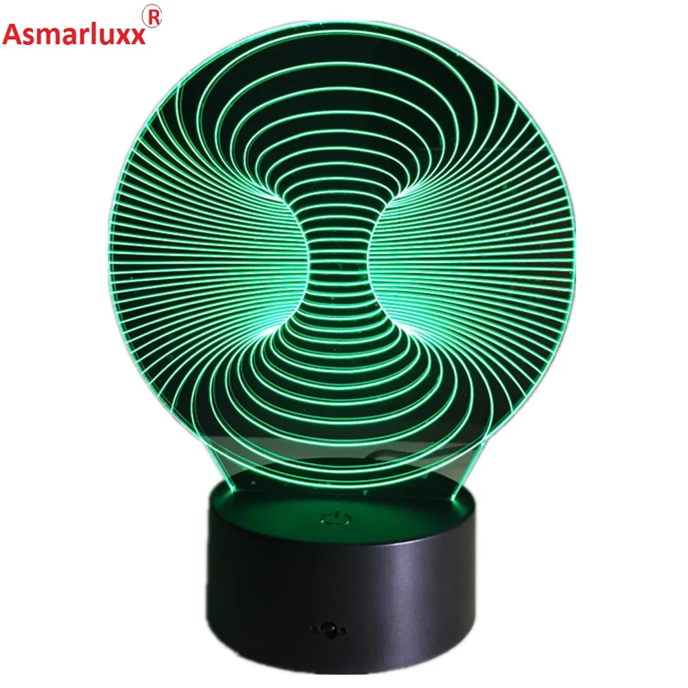 

Free Shipping 1 Piece Creative Abstract 3D Desk Lamp Amazing Night Light Lampada Xmas Gift Table Lamp Art Image Deco Light