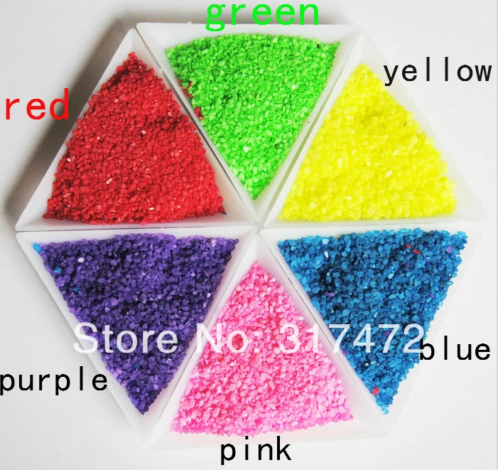 Бесплатная Доставка! Рок пыль/Фея песок камень материал для стеклянный флакон