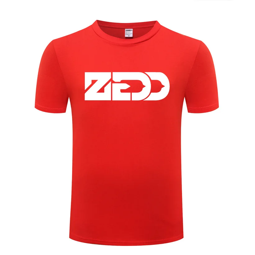 Музыкальная рок DJ Зедд печатных футболки для мужчин в стиле хип-хоп с круглым