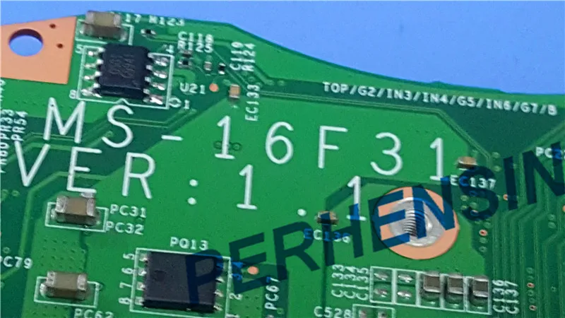 Оригинальный GT60 материнская плата для ноутбука MSI MS 16F31 16F3 100% работают