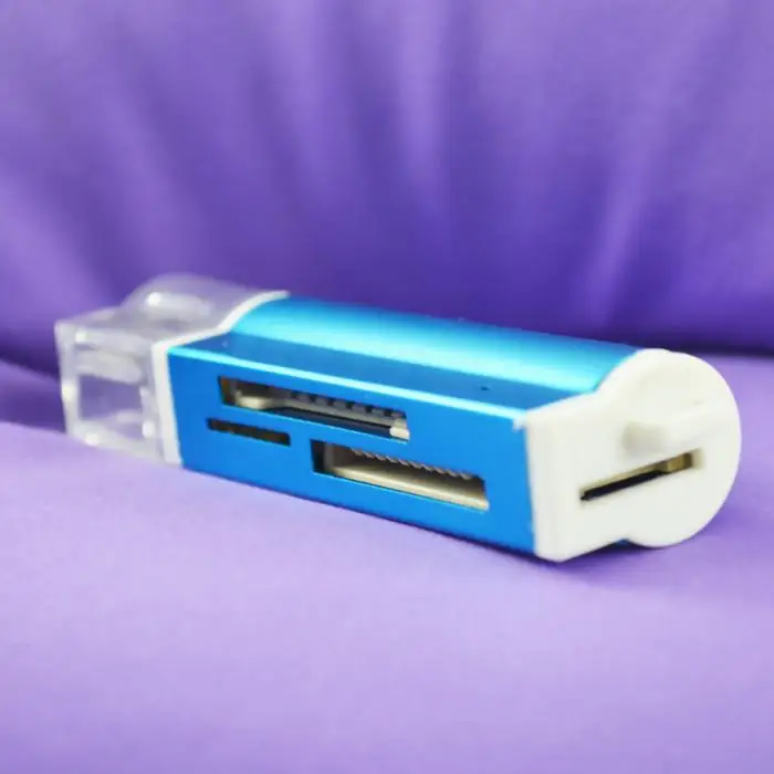 Многоцветный USB 2,0 считыватель карт памяти для Micro SD MMC SDHC TF карты QJY99