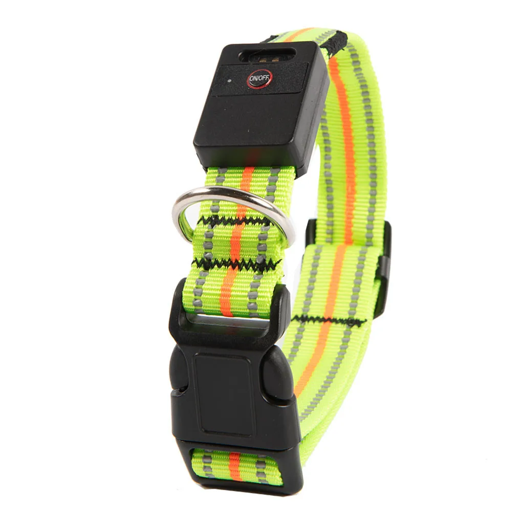 Dropshipping Small And Medium Dog Reflective Strip Waterproof Charging Light LED Collar | Дом и сад
