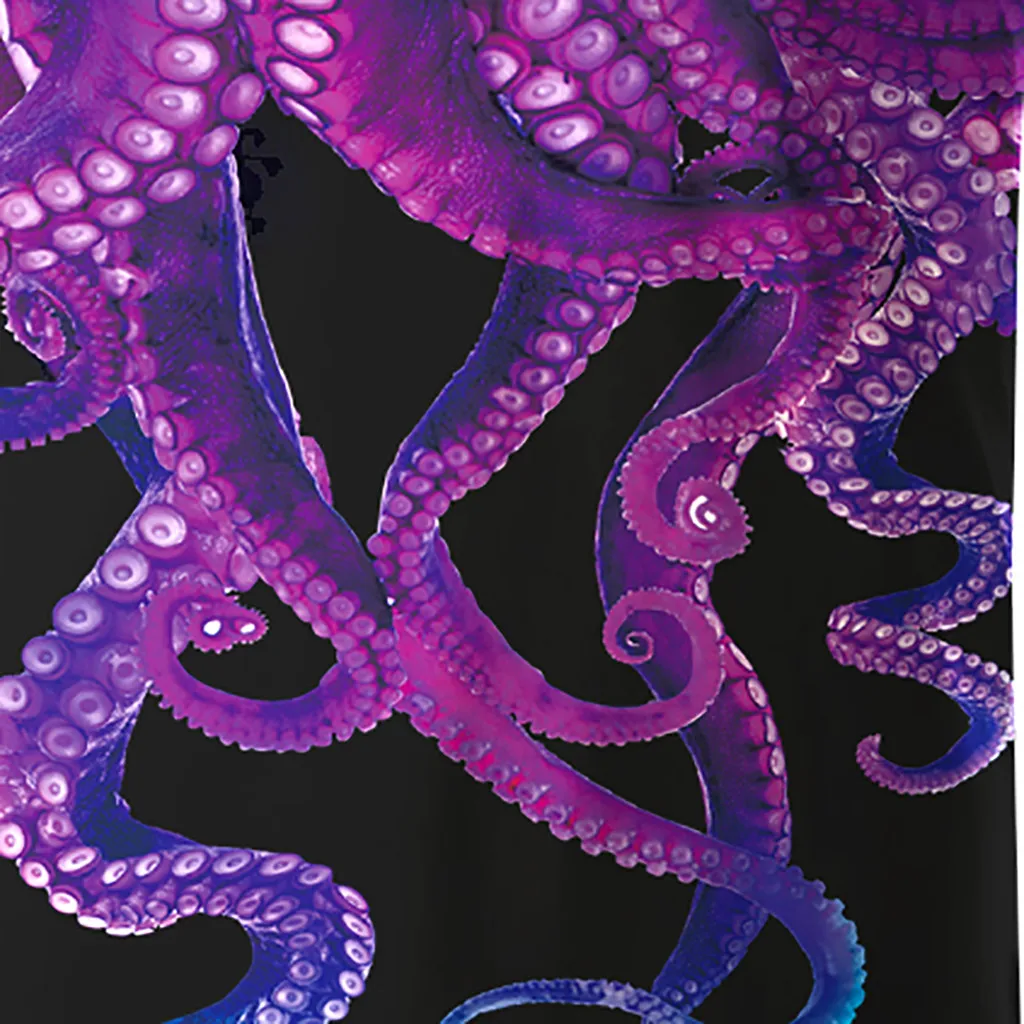 2019 Харадзюку футболка Осьминог Мужская Хип Хоп Футболка уличная летняя