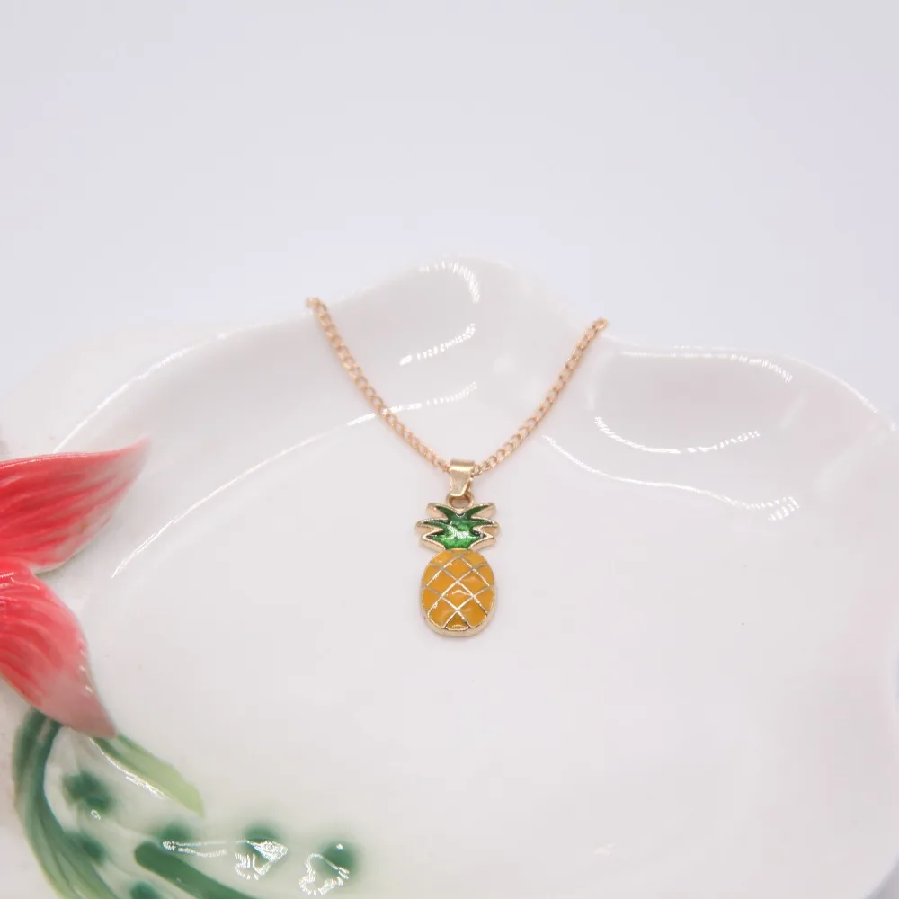 Новый дизайн реальная копия ананас кулон ожерелье женщин ювелирные изделия