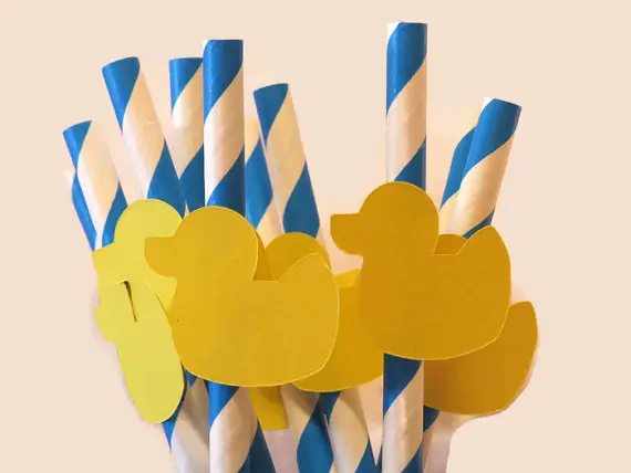 Персонализированные блестящие резиновые бумажные трубочки для питья на