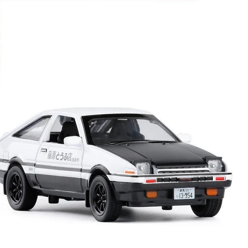 1:32 мультфильм начальный D AE86 сплав металла литья под давлением автомобили модельные автомобили RX7 тяните назад свет игрушки для детей горячий суперкар колеса
