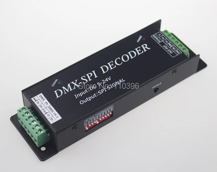 Lpd6803 ws2801 ws2811 ws2812b dmx 512 декодер для цифровой полосы 35 режимов вход dc 5-24 В выход spi сигнал для rgb Пиксельной полосы