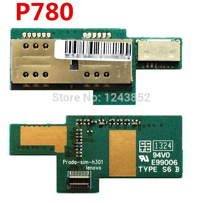 Новый держатель для sim карты и памяти SD слот чтения платы PCB Flex LENOVO P780 запасные
