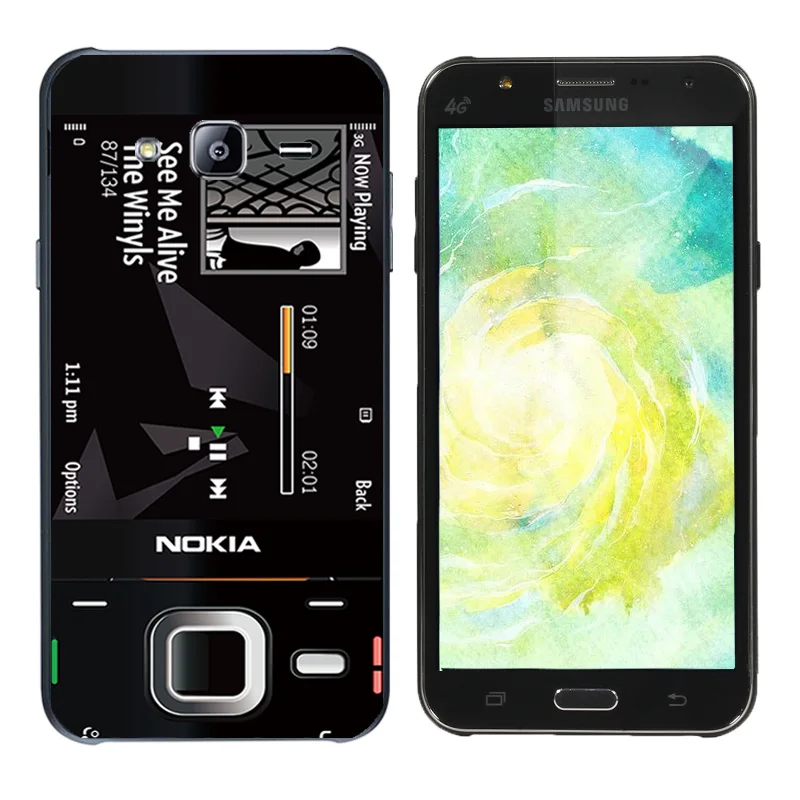 Soft Case for Samsung J7 2015 TPU Silicon Back Cover Phone Cases J700H J700F J700 Expression Printing Bag |