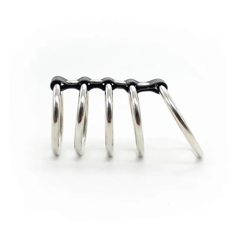 1 шт. секс фетиш 5 колец серийное кольцо из нержавеющей стали для пениса носилки