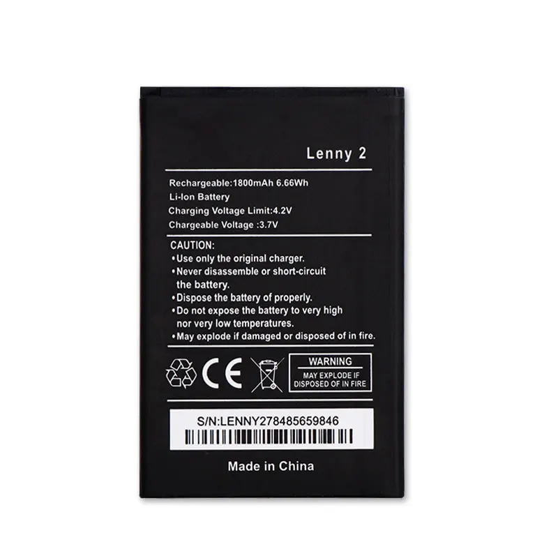 Аккумулятор LENNY2 для Wiko LENNY 2 высококачественный аккумулятор 1800 мАч|for wiko battery|battery