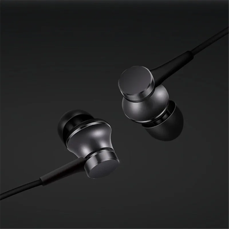 Black Оригинальные наушники Xiaomi Piston Fresh Edition, гарнитура с микрофоном, гарнитура, 3,5 мм, проводное управление, наушники-вкладыши для huawei, наушники - Цвет: Black
