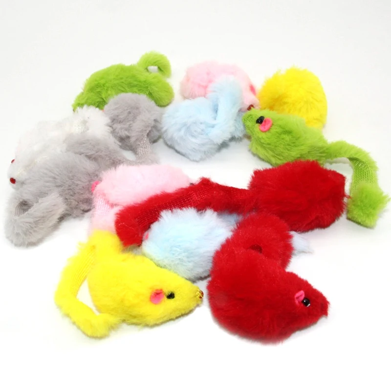 

Westrice Very Nice 3cm Funny False Mouse Rat Cat Toys Colorful Mini Playing Mouse Cat Toys Gift for Cats Kitten Free Shipping 50