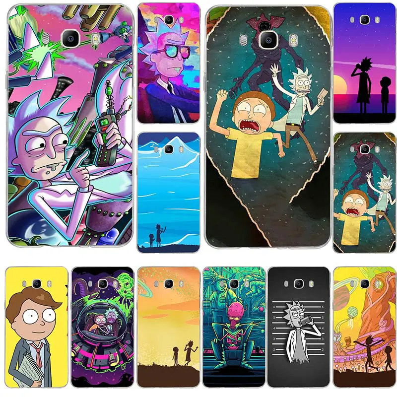 Рик и Морти смешные Мягкие TPU мобильного чехол для телефона Samsung Galaxy A3 A5 J1 J2 J3 J5 2015