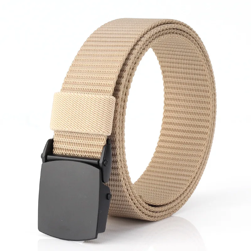 1 buckle khaki Ширина 3 см нейлоновый металлический Тактический холщовый мужской ремень высокого качества военный ремень для поклонников Тактический роскошный ремень Регулировка Мужской ремень 31 - Цвет: 1 buckle khaki