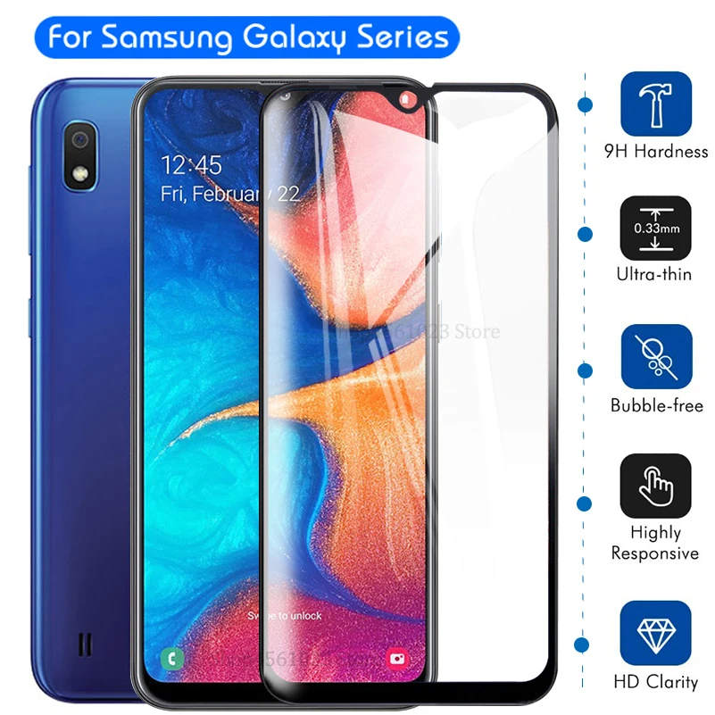 9D защита экрана A40 закаленное стекло для Samsung Galaxy A70 A50 A30 A 70 40 50 30 SM A405F полное