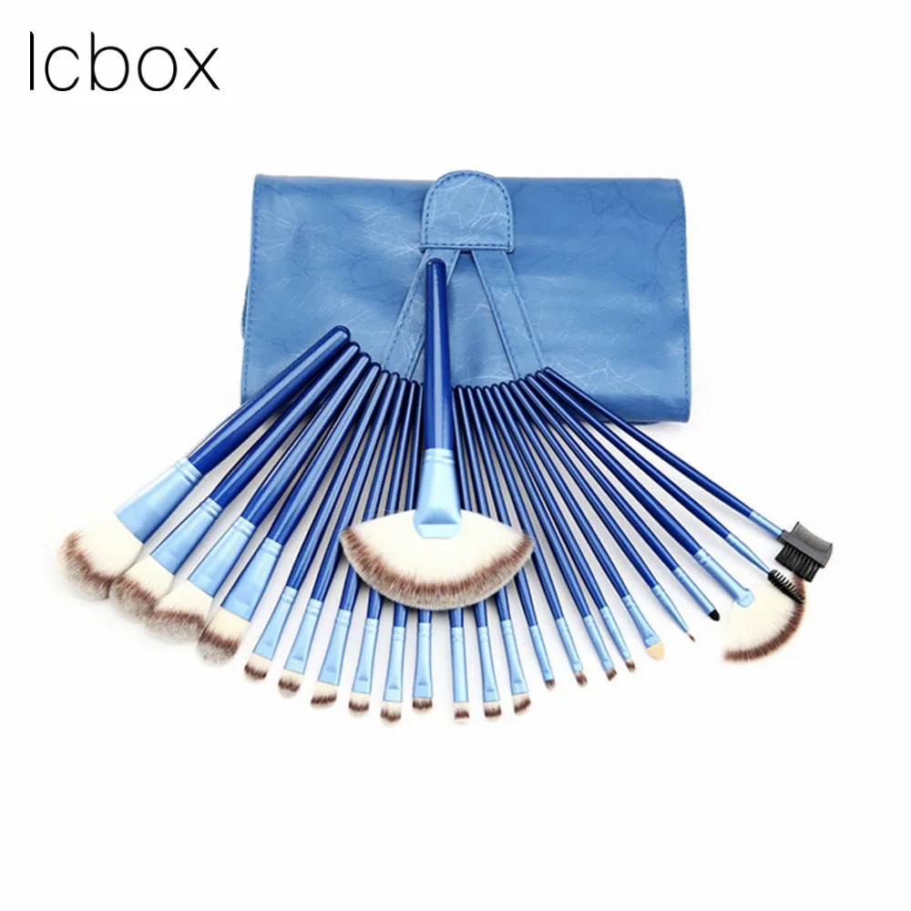 Lcbox Профессиональный 24 шт. косметический Макияж Расчёски для волос Набор Румяна