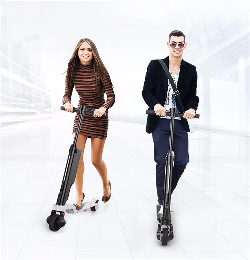 New Folding Electric Skatebaord 2 Wheels electric scooters with Rechargeable Battery Kick Scooter Electric images - 6
