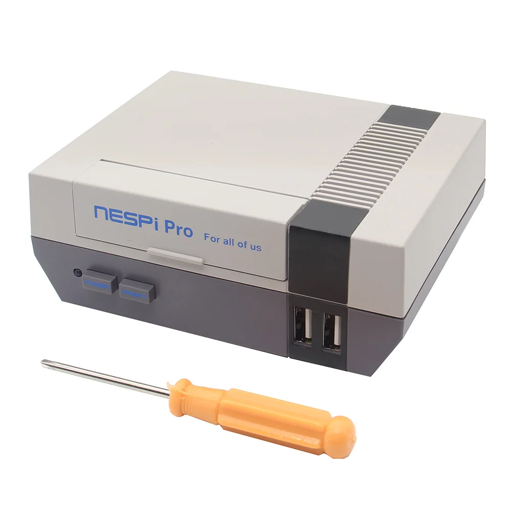 Чехол RetroPie Raspberry Pi 3 B +(Plus) NESPi Pro с игровой приставкой RTC NES FS Style корпус для консоли +