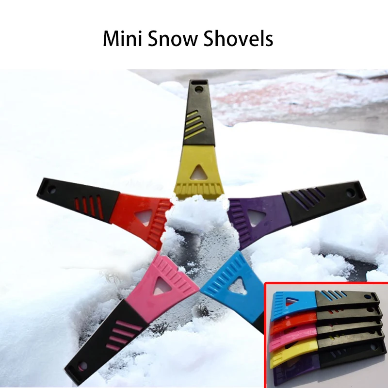 Car-styling 1X Car mini snow shovel Accesories Snow scraping board For Renault captur duster Jeep renegade Hyundai solaris i30 | Автомобили