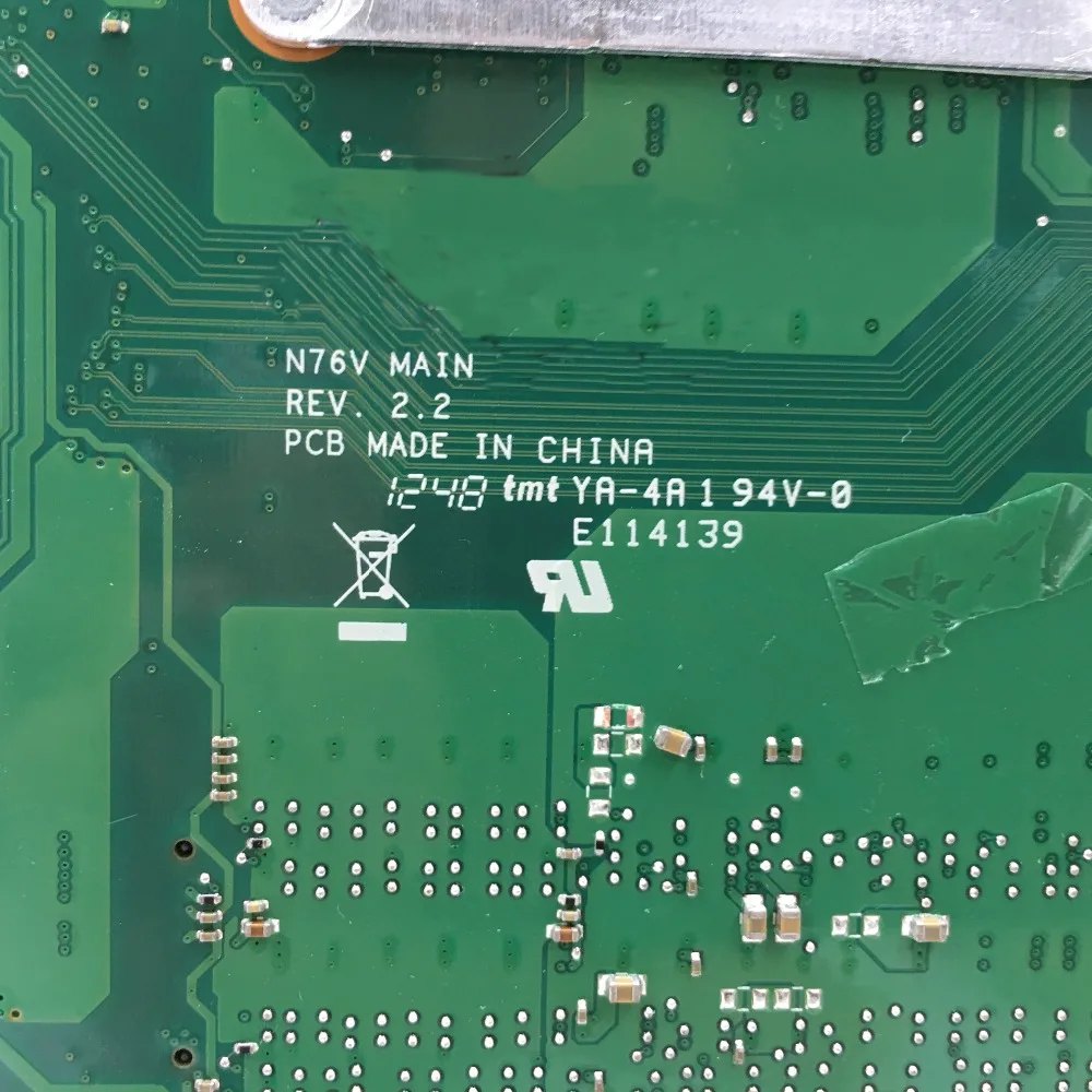 KEFU N76VM материнская плата для Asus N76V N76VM N76 N76VZ N76VJ материнская плата для ноутбука GT635M 2 ГБ видеопамяти тест