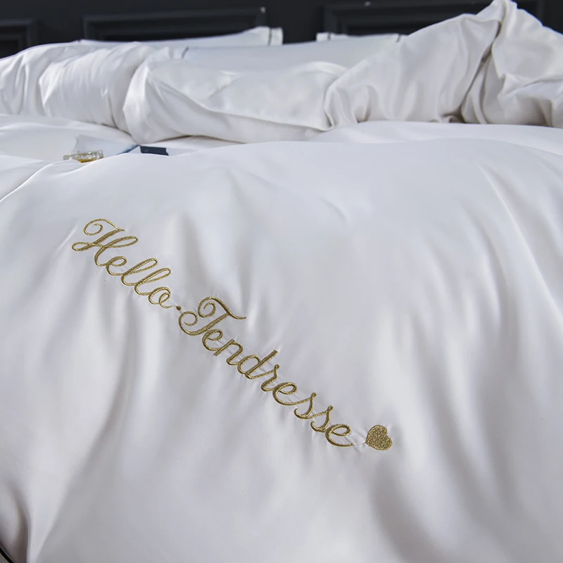 Роскошные Новые Модные постельные принадлежности 3 4 шт. летние пододеяльник