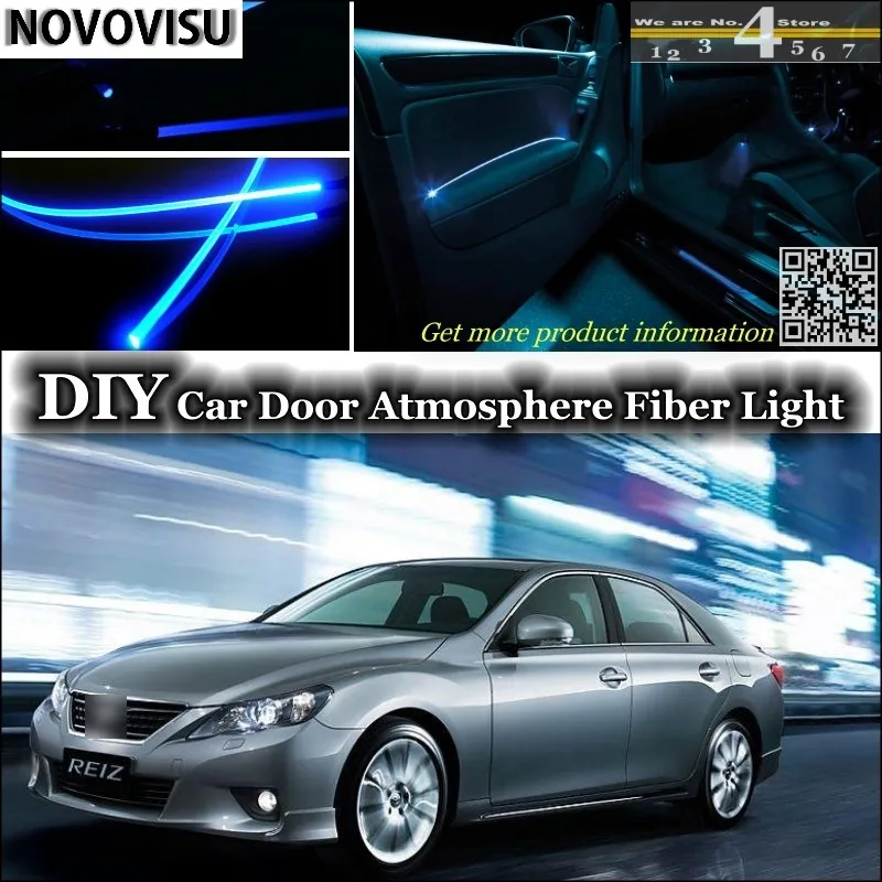 

NOVOVISU для TOYOTA Reiz Mark X MarkX внутренняя настройка окружающего освещения, атмосфера, оптоволоконный свет, внутренняя панель освещения