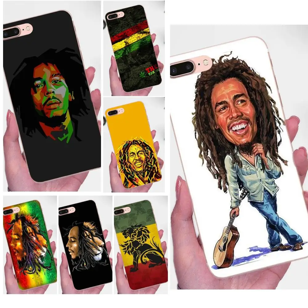 Мягкие чехлы для телефонов Galaxy J1 J2 J3 J330 J4 J5 J6 J7 J730 J8 2015 2016 2017 2018 mini Pro Bob Marleys Lion Rasta