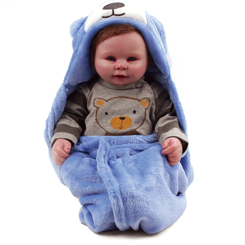 

Детский банный халат Bebe-reborn menino, мягкий силиконовый банный халат для новорожденных мальчиков, 20 дюймов
