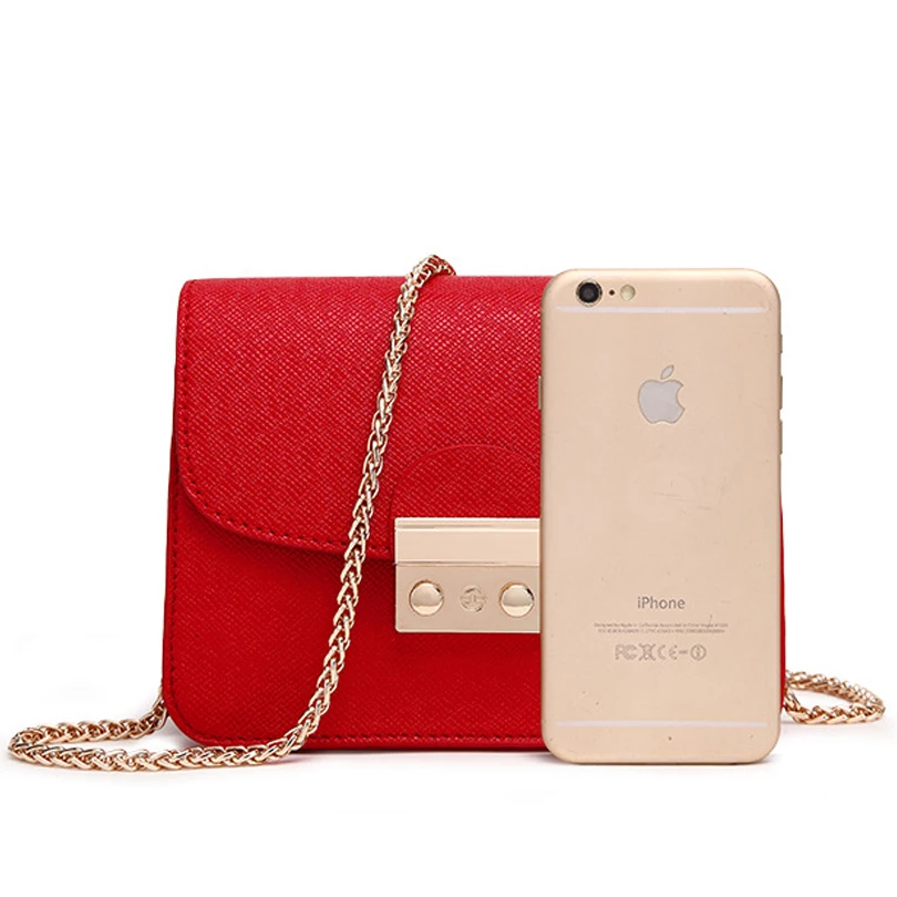 Женские мини-сумки LADSOUL хорошее качество маленькие сумки через плечо с цепочкой