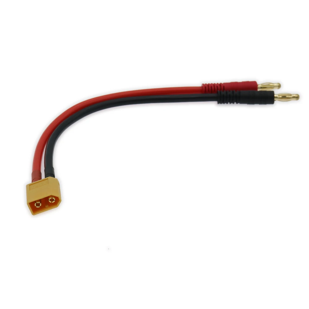RCAWD 1 шт. 150 мм розетка Xt60 и позолоченный штекер 4 0 силиконовый кабель 12awg для