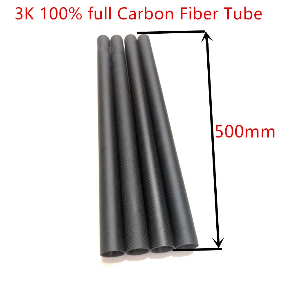 2 шт. Труба из углеродного волокна 3K 15 мм x 13 500 с 100% полным карбоном для