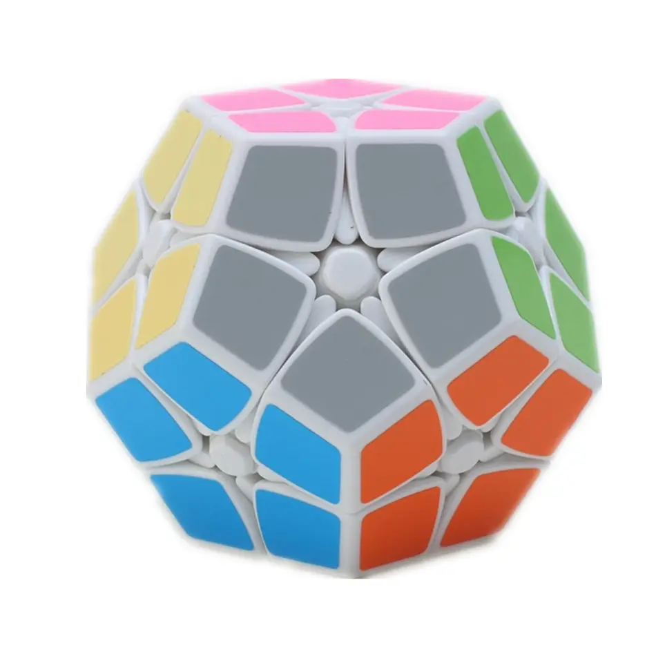 Shengshou 2x2 кубик рубика Megaminx черно белая наклейка 2 слоя Додекаэдр Рубика Кубик