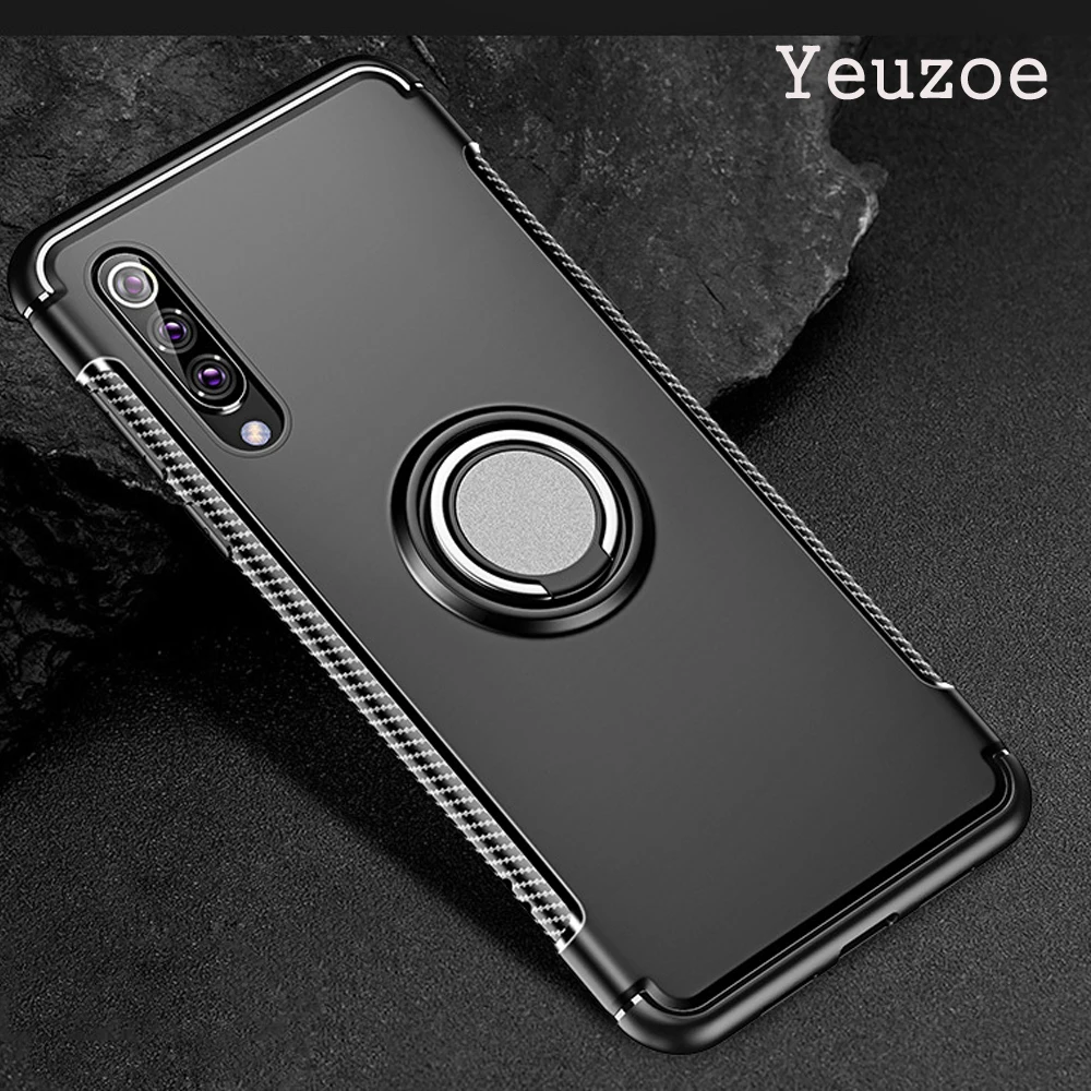 Чехол Yeuzoe для Xiaomi Mi 9 противоударный металлический кольцевой держатель
