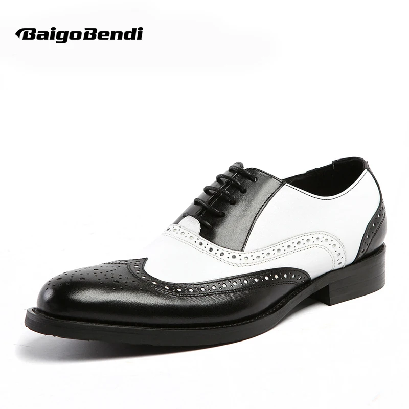 Распродажа! Мужские классические Броги из натуральной кожи с острым
