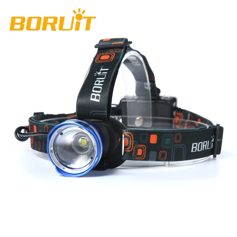 Boruit 2000LM XM L T6 LED 3xAA масштабируемый налобный фонарь Головной фонарик Кемпинг