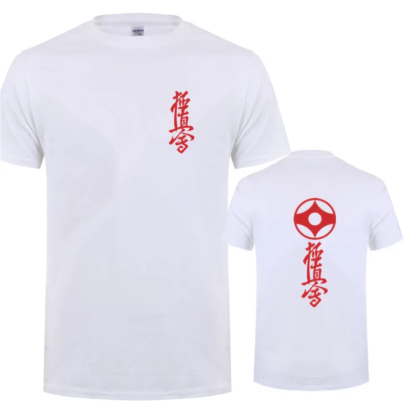 Мужская футболка с коротким рукавом Kyokushin хлопковая Футболка круглым вырезом для
