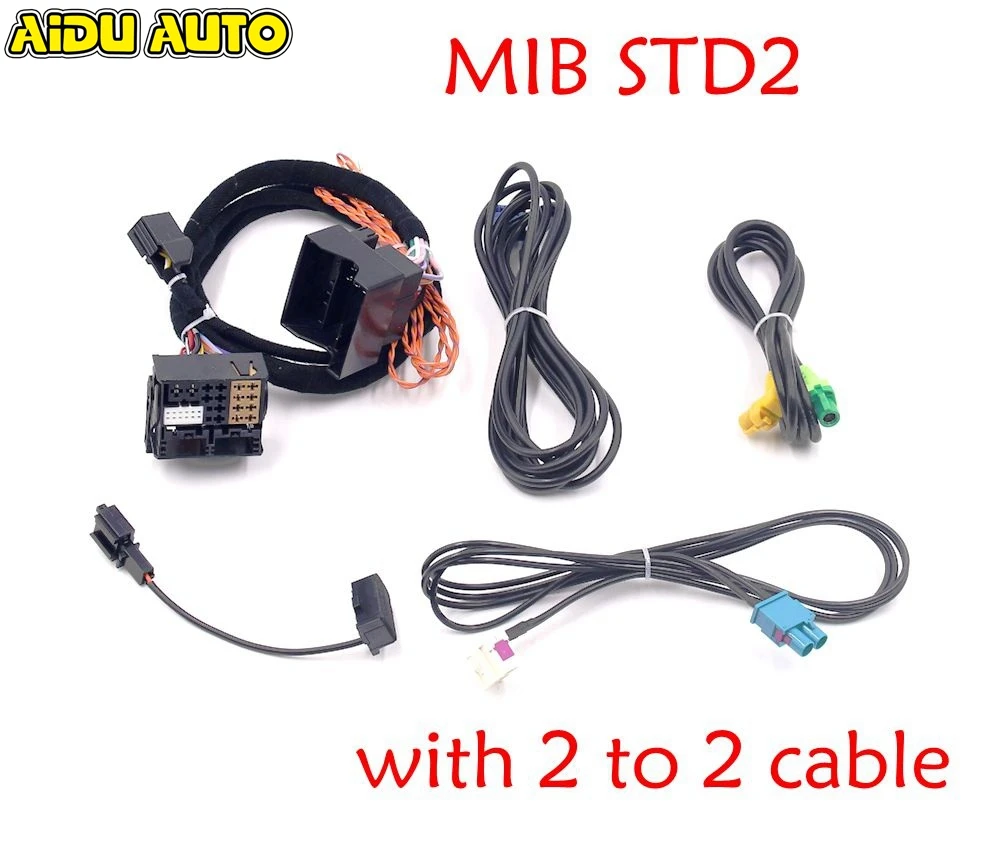 MIB STD2 ZR NAV Откройте для себя Pro радио адаптер кабель провода жгут с 2 до 2 кабель для Golf 7 MK7 Passat B8 Tiguan MQB автомобиля